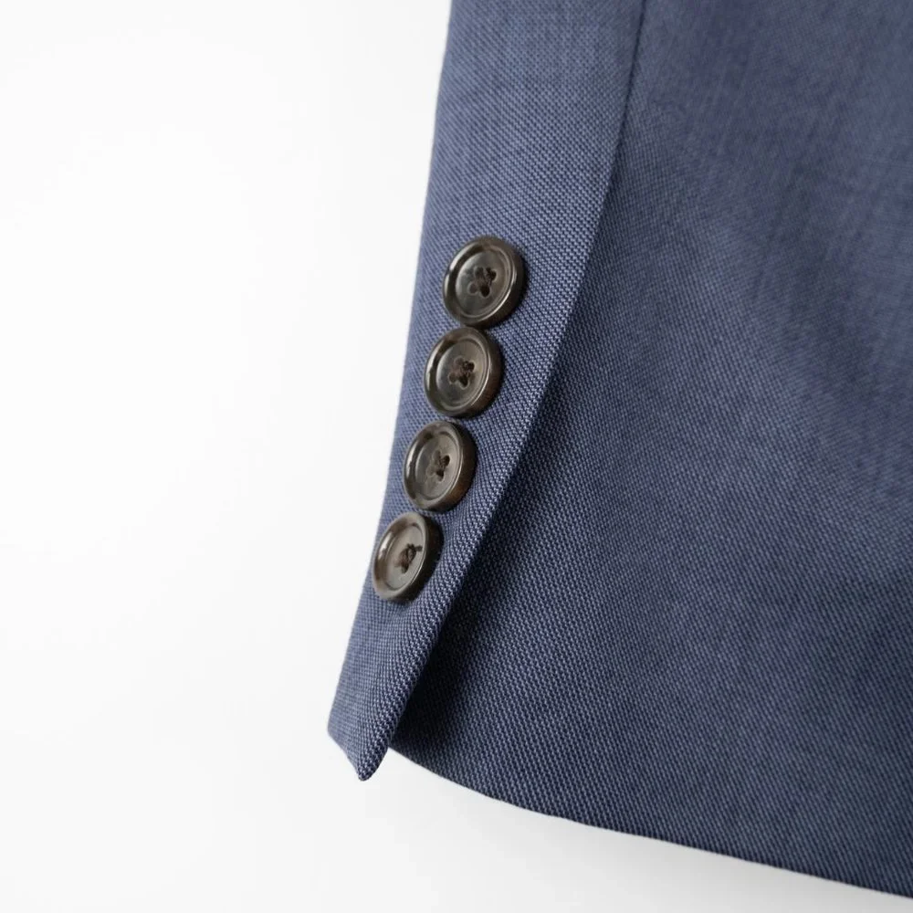 J. CREW Ludlow Slim-fit suit jacket Tollegno 1900 Italian worsted wool size 46L